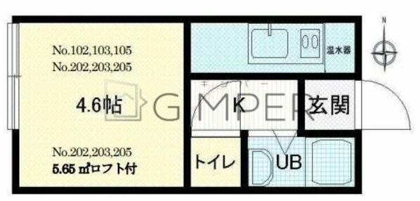 メゾンＡＲＡＩ　IIの物件間取画像